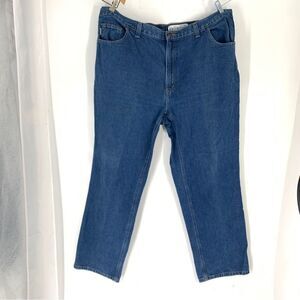 Carhartt Men’s Relaxed Fit Size 44/30 straight Leg Medium Wash 5 Pocket Jeans